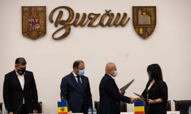 Semnarea Acordului de Cooperare între Sectorul Botanica, Municipiul Chișinău cu Județul Buzău din România