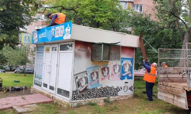 Astăzi au fost demontate o gheretă și o tonetă în sectorul Botanica