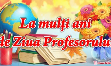 Mesaj de felicitare profesorilor