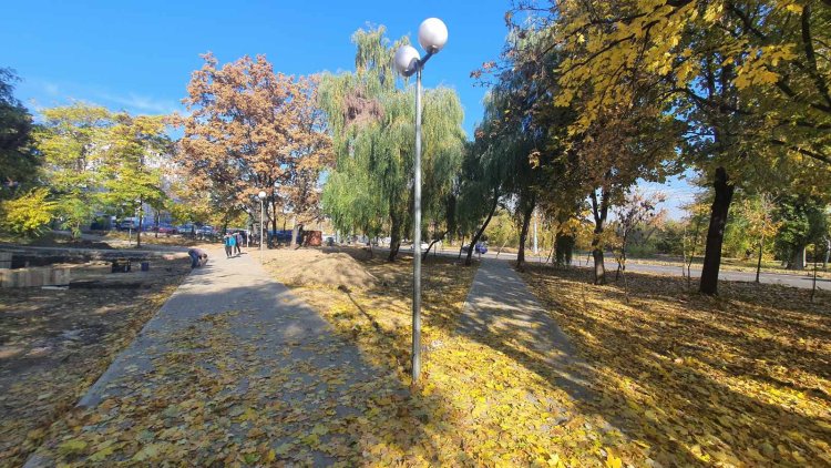Mersul executării lucrărilor proiectului de amenajare a scuarului din șos. Muncești, str. Pandurilor și str. Căușeni
