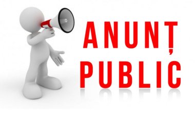 ANUNȚ PUBLIC!!!