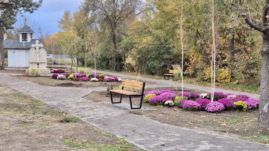 Acțiune de plantare în scuarul din bd. Dacia, 69/1