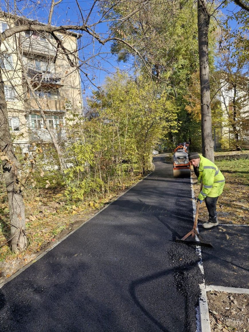 Continuă lucrările de reparații curente a căilor de acces și pietonale din adiacentul str. N. Zelinski, 30/3