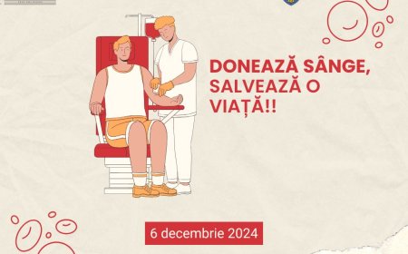 ÎNAINTE DE CRĂCIUN, DONEAZĂ SÂNGE, FII MAI BUN!