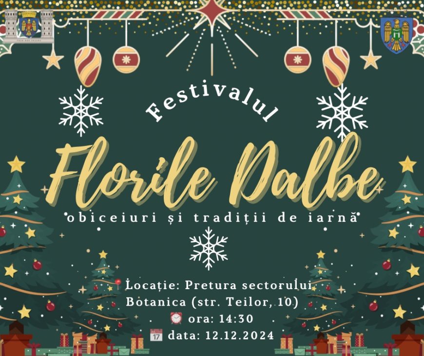 ❄️Festivalul de obiceiuri și tradiții de iarnă – „Florile Dalbe”