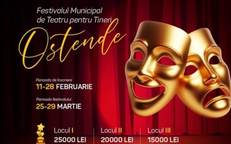Primăria Chișinău invită tinerii pasionați de teatru să participe la Festivalul Municipal de Teatru pentru Tineri „OSTENDE”