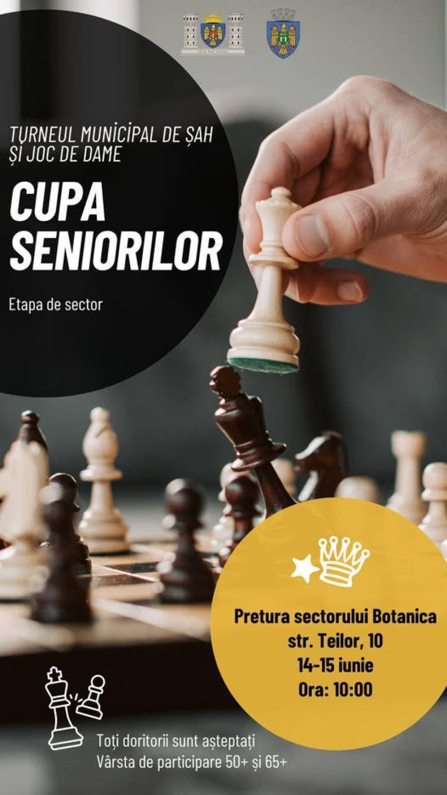Lansarea celei de-a III-a ediții a Turneului Municipal de Șah și Joc de Dame „Cupa Seniorilor”
