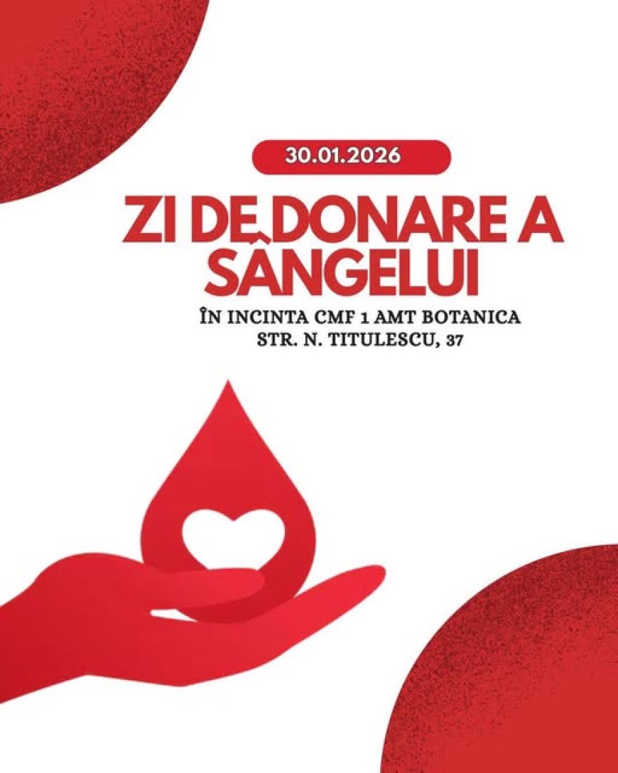 Donează sânge, dăruiește viață!