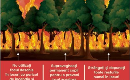 Stop incendiilor de vegetație! Protejează natura, protejează viața!